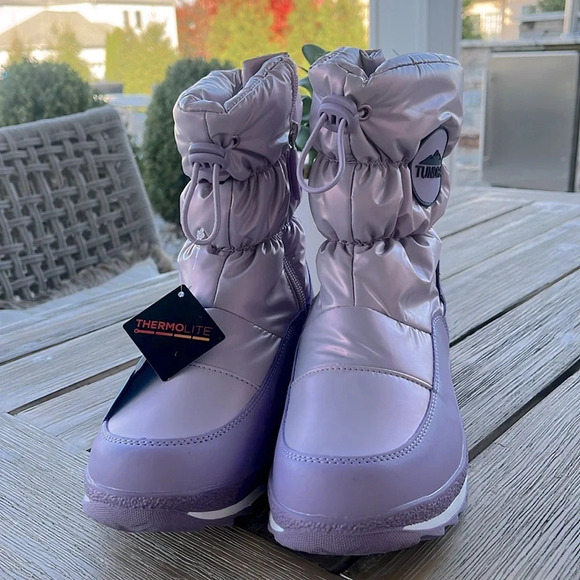 Tundra Husdon Children‎ Snow Boots Purple Waterproof/ ThermoLite - Picture 2 of 8
